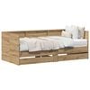 vidaXL Daybed cu headboard Stejar Artizanal 90 x 200 cm Lemn compozit