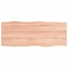 vidaXL Blat masă, 100x40x2 cm, maro, lemn stejar tratat contur organic