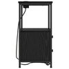 vidaXL Dulap de noapte Stejar Negru 40 x 31 x 60 cm Lemn compozit