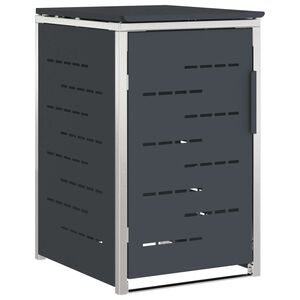 vidaXL Depozitare pentru Containere cu Roți for 1 Bin 240L Antracit