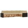 vidaXL Set de canapele de exterior 5 buc. Natural și Bej Poliester