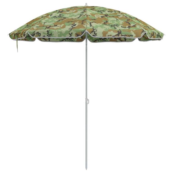 vidaXL Parasol de Plajă Camuflaj 161 x 193 cm Poliester