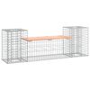 vidaXL Bancă de grădină cu gabion, 183x41x60,5 cm, lemn masiv Douglas