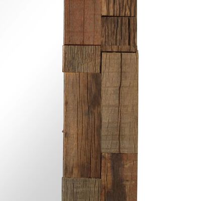 vidaXL Oglindă, 50 x 50 cm, lemn masiv reciclat