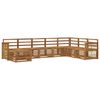 vidaXL Set de canapele de exterior 6 buc. natural Lemn Solid de Acacia