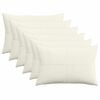 vidaXL Husă pentru pernă 6 buc. ALMELO Crem 30 x 50 cm cord