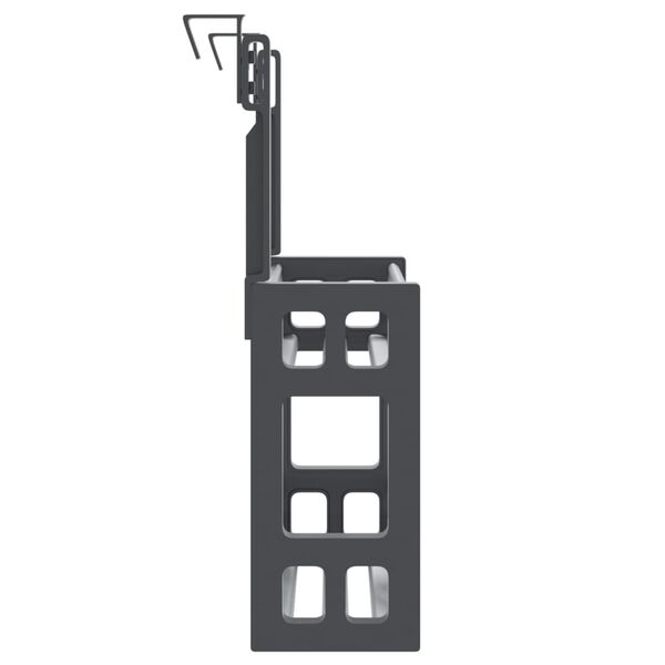 vidaXL Organizator sub chiuvetă, 34x12x26 cm, aluminiu