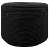 vidaXL Sfoară din bumbac 10 buc. 2 mm 100 m Negru 100% bumbac