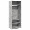 vidaXL Șifonier, gri beton, 80x50x200 cm, lemn prelucrat