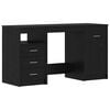 vidaXL Birou Stejar Negru Lemn prelucrat 140 x 50 x 76 cm 2 buc.