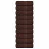 vidaXL Prosoape de baie, FROGN, 10 buc., maro, 30x30 cm, 360 g/m&sup2;