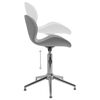 vidaXL Scaune rotative de bucătărie, 2 buc., gri deschis, catifea
