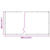 vidaXL Prelata transparenta cu ochiuri 2x8 m PVC