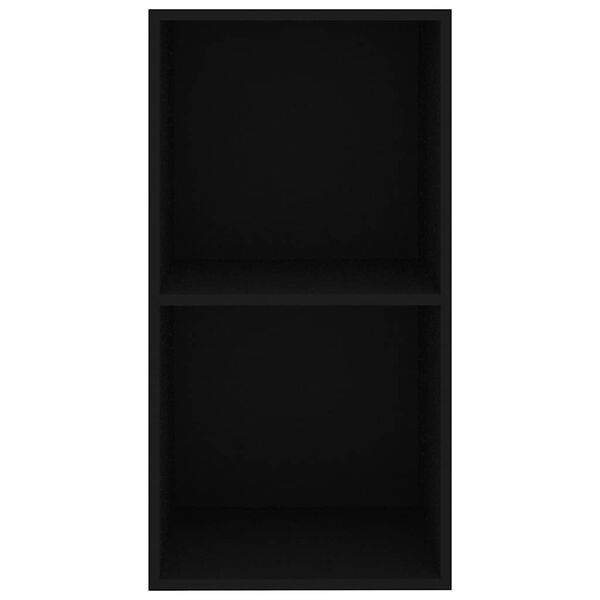 vidaXL Bibliotecă, negru, 40x30x76,5 cm, lemn prelucrat