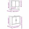 vidaXL Set de mobilier pentru baie cu raft 2 pcs Negru Lemn compozit