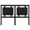 vidaXL Tăblie de pat, negru, 140,5x4x100 cm, lemn masiv de pin