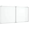 vidaXL Tablă magnetică pliabilă, alb, 120x60x1,7 cm, aluminiu