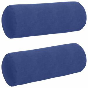 vidaXL Perne Bolster 2 pcs Albastru Poliție &Oslash; 25 x 70 cm