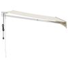 vidaXL Copertină retractabilă automată, crem, 3x2,5 m