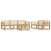 vidaXL Set de canapele de exterior 6 buc. Alb