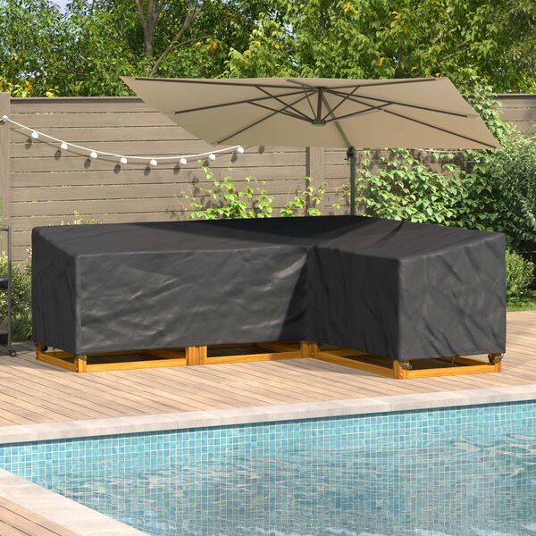 vidaXL Husă pentru mobilă Negru 260 x 210 x 80 cm Material Oxford 420D