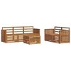 vidaXL Set de canapele de exterior 6 buc. natural Lemn Solid de Acacia