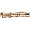 vidaXL Set de canapele de exterior 7 pcs natural Lemn Solid de Acacia