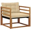 vidaXL Set de canapele de exterior Lemn solid de Acacia și Textilene