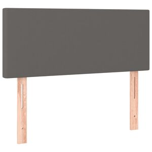 vidaXL Tăblie de pat, gri, 90x5x78/88 cm, piele ecologică