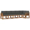 vidaXL Set de canapele de exterior 6 buc. Natural și Antracit