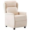 vidaXL Fotoliu recliner Crem Poliester