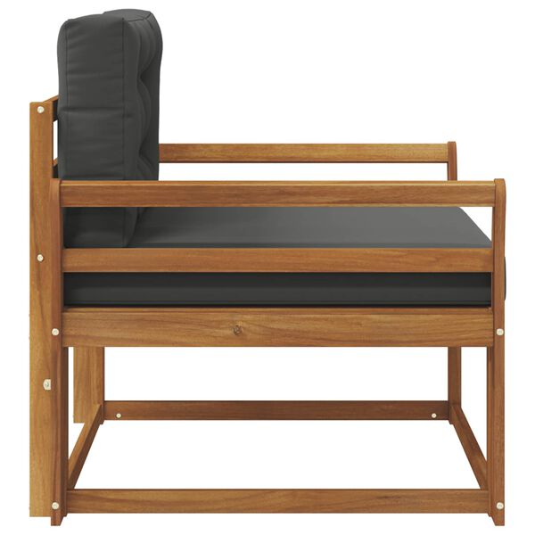 vidaXL Canapea Medie pentru Exterior Lemn Solid de Acacia natural