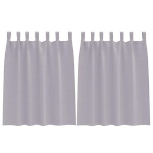 vidaXL Perdele Opaque cu Inel 2 buc. Gri Metalic 140 x 140 cm