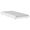 vidaXL Cadru de pat Alb 90 x 190 cm Lemn de pin masiv