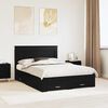 vidaXL Cadru de pat cu sertar cu headboard cu depozitare Lemn compozit