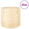 vidaXL Fr&acirc;nghie, 25 m, sisal 100%, 6 mm