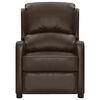 vidaXL Fotoliu de masaj, maro, piele ecologică lucioasă