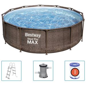 Bestway Set de piscină Steel Pro MAX Deluxe Series, 366x100 cm