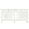 vidaXL Capac pentru radiator Alb lucios 172 x 19 x 81,5 cm