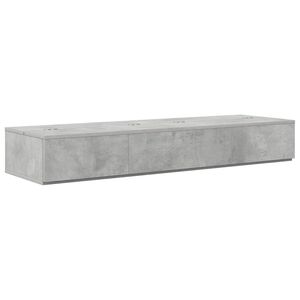 vidaXL Birou de studio Gri Beton 110 x 40 x 19,5 cm Lemn prelucrat