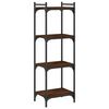 vidaXL Bibliotecă 4 niveluri, stejar maro 40x30x120 cm, lemn prelucrat