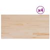 vidaXL Blaturi masă 4 buc. 100x50x1,7cm dreptunghiulare lemn masiv pin