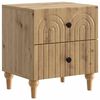 vidaXL Dulap de noapte Stejar Artizanal 43 x 34,5 x 48 cm