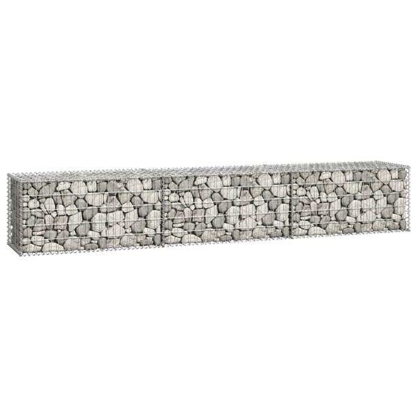 vidaXL Perete gabion cu capace, 300 x 50 x 50 cm, oțel galvanizat