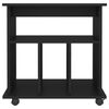 vidaXL Dulap cu roți, negru, 60x45x60 cm, PAL