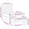 vidaXL Pat box spring cu saltea, negru, 80x200 cm, textil