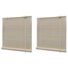 vidaXL Jaluzele din bambus natural tip rulou, 2 buc., 120 x 160 cm