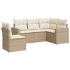 vidaXL Set canapele de grădină cu perne, 5 piese, bej, poliratan