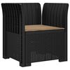 vidaXL Fotoliu cu 1 Loc cu Pernă Aspect Rattan PP Antracit