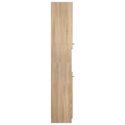 vidaXL Dulap de baie, stejar sonoma, 32x34x188,5 cm, lemn compozit
